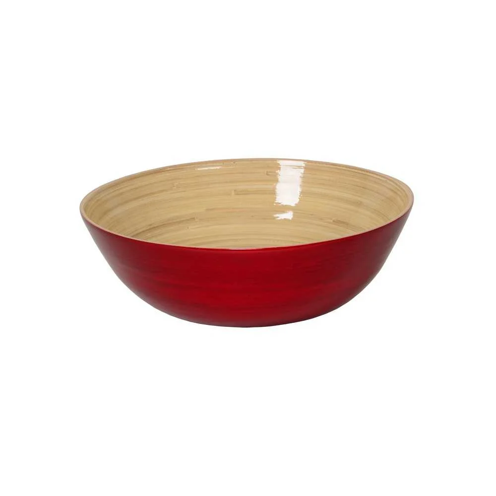 Ciotola bambù rosso 26x8 cm