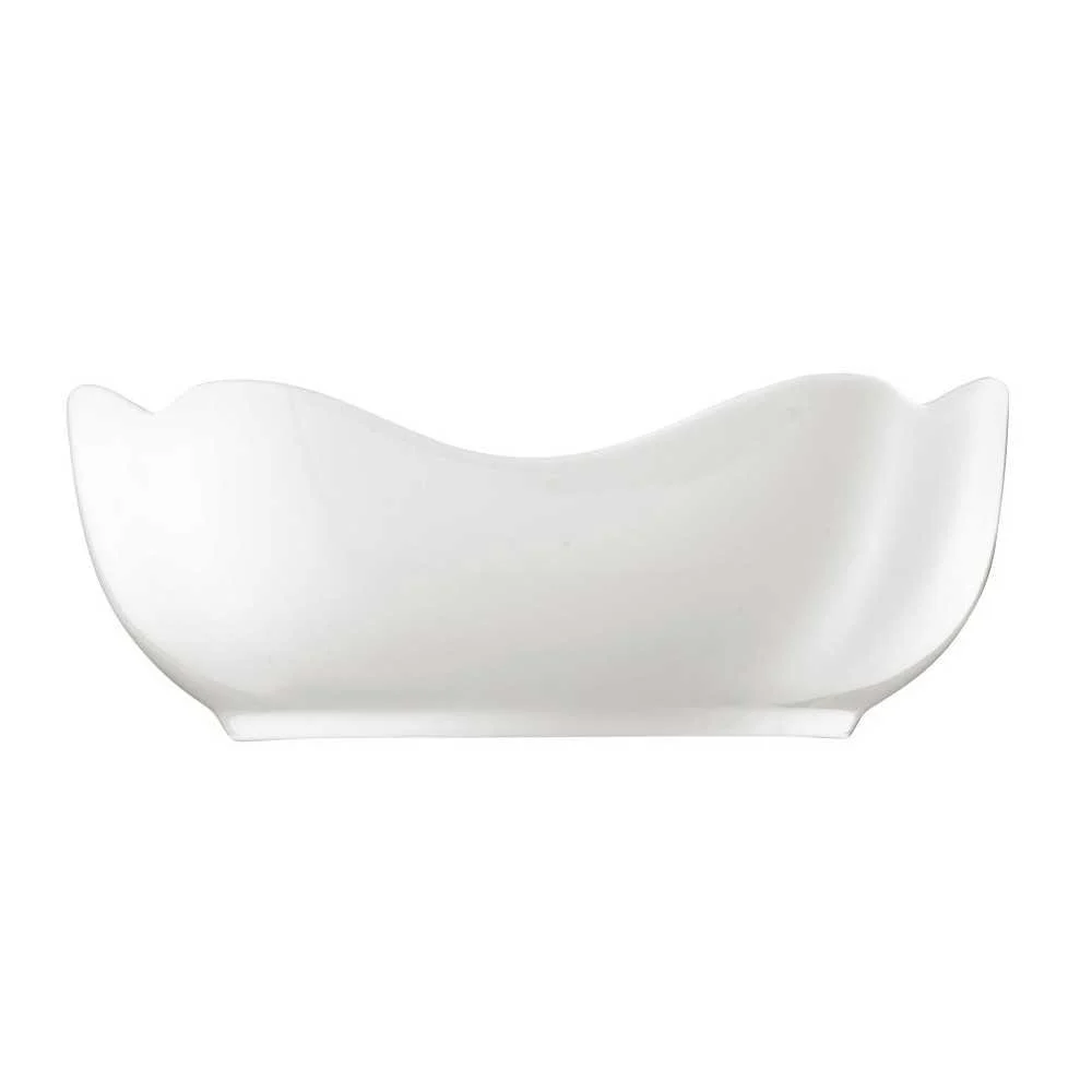 Ciotola Quadrata Maria Theresia Weiss 18 cm – Porcellana Elegante e Resistente