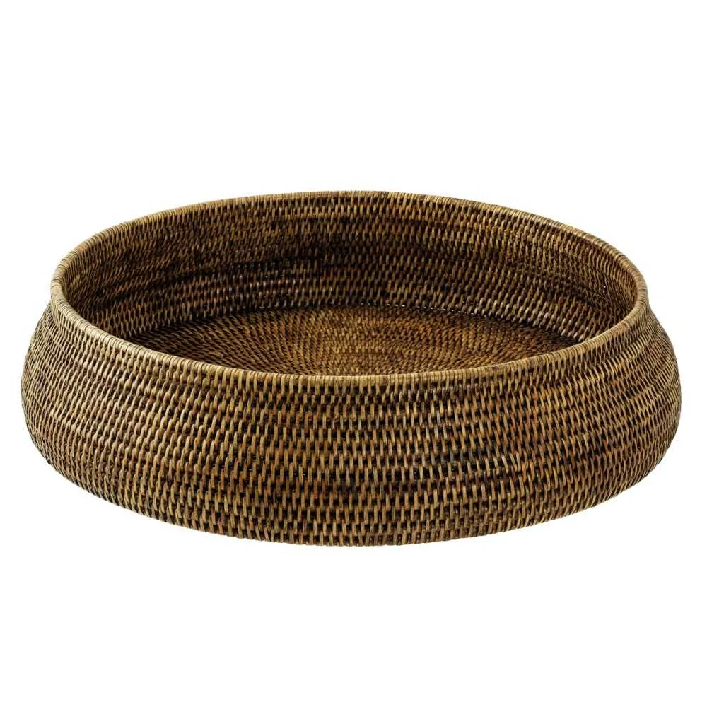 Ciotola Rattan Scuro "Midollino" 51,5x12H cm – Sambonet
