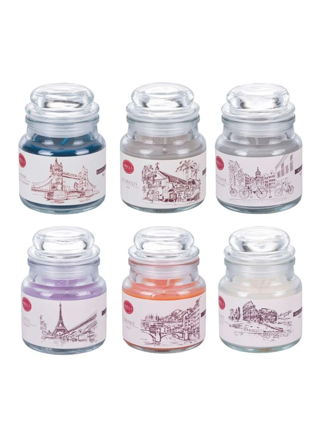 CITY CANDELA GIARA GRANDE 6 COLORI ASSORTITI  500 GR