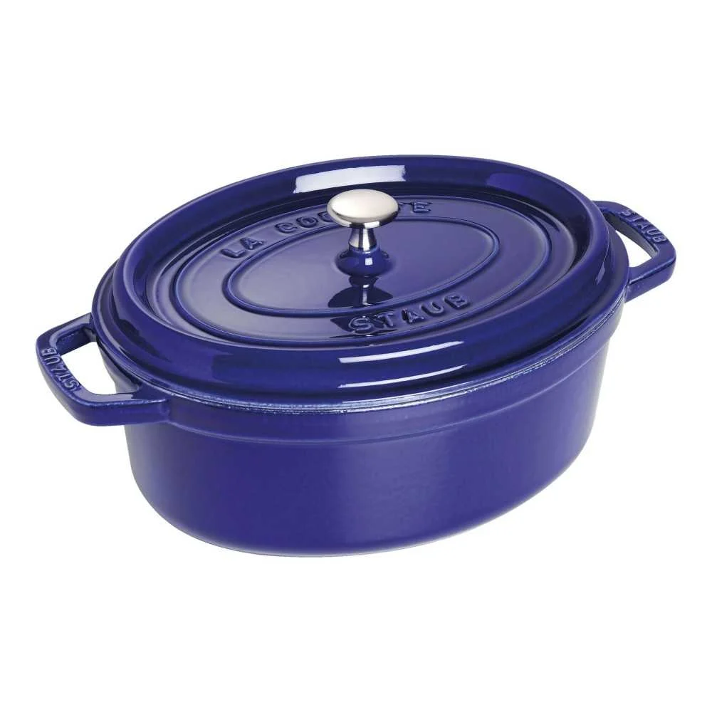 Cocotte ovale Staub La Cocotte 29 cm Blu Scuro