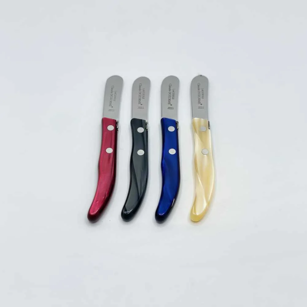 Coltellino Burro Laguiole Berlingot – Manico Madreperla (naturale, grigio, blu, bordeaux)