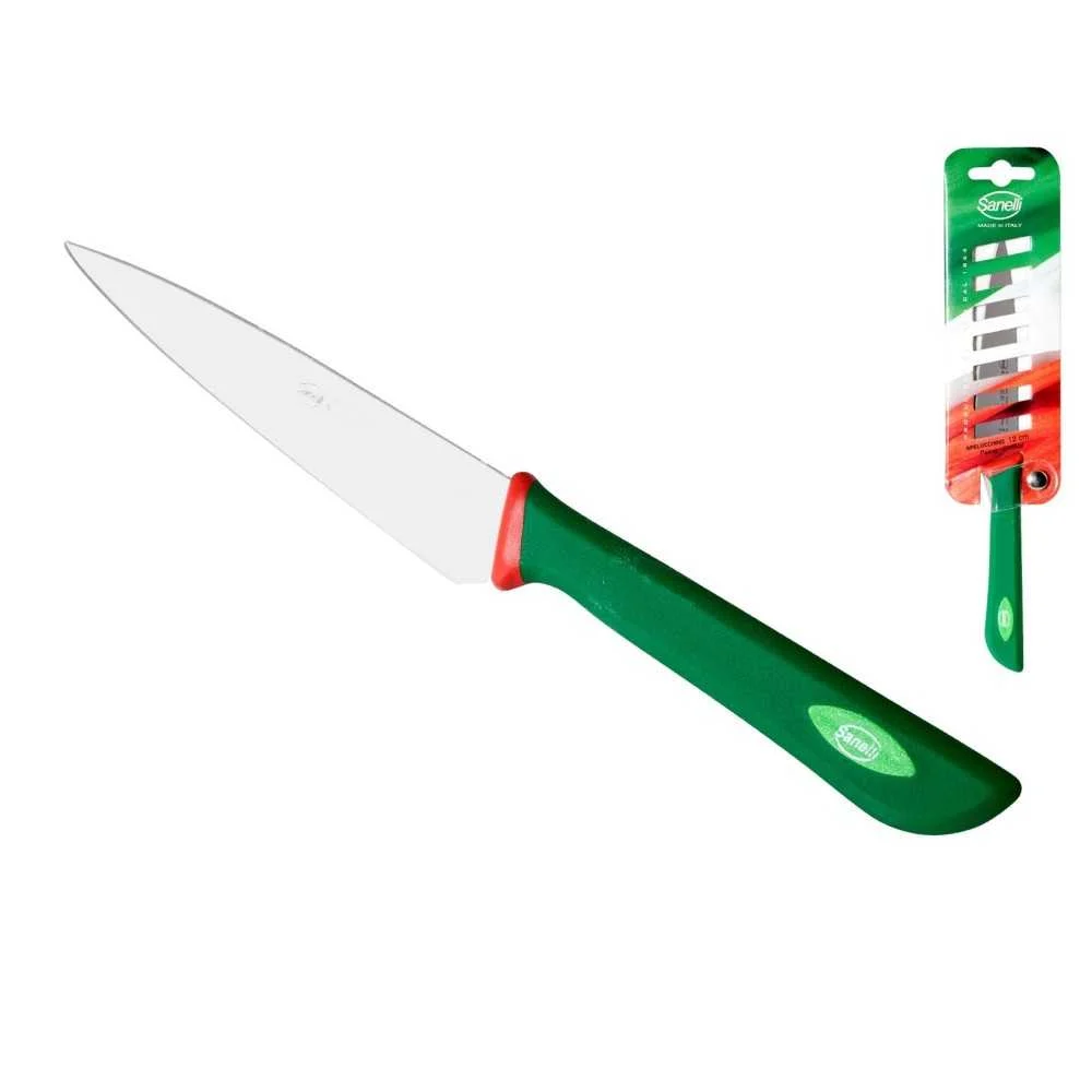 Coltellino da Cucina Professionale Sanelli 12 cm  Acciaio Inox con Manico Antiscivolo