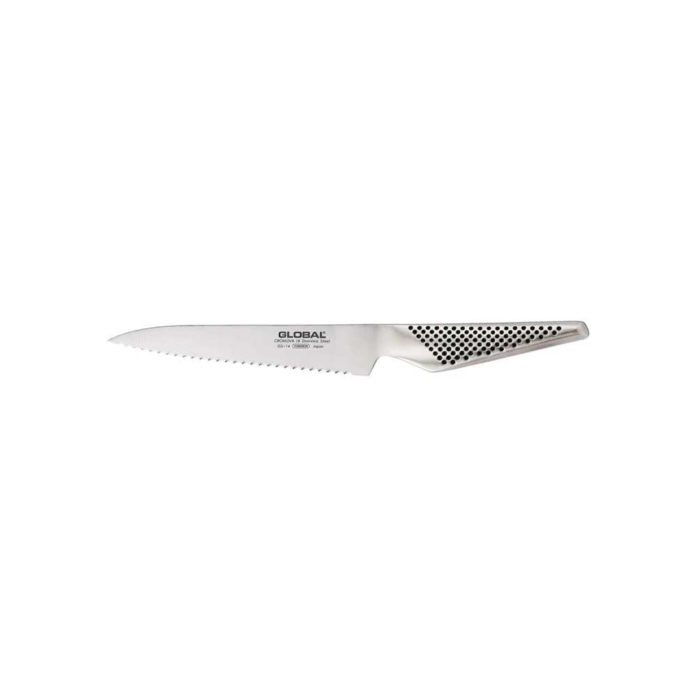 Coltello multiuso ondulato GS14R destrino 15 cm Global