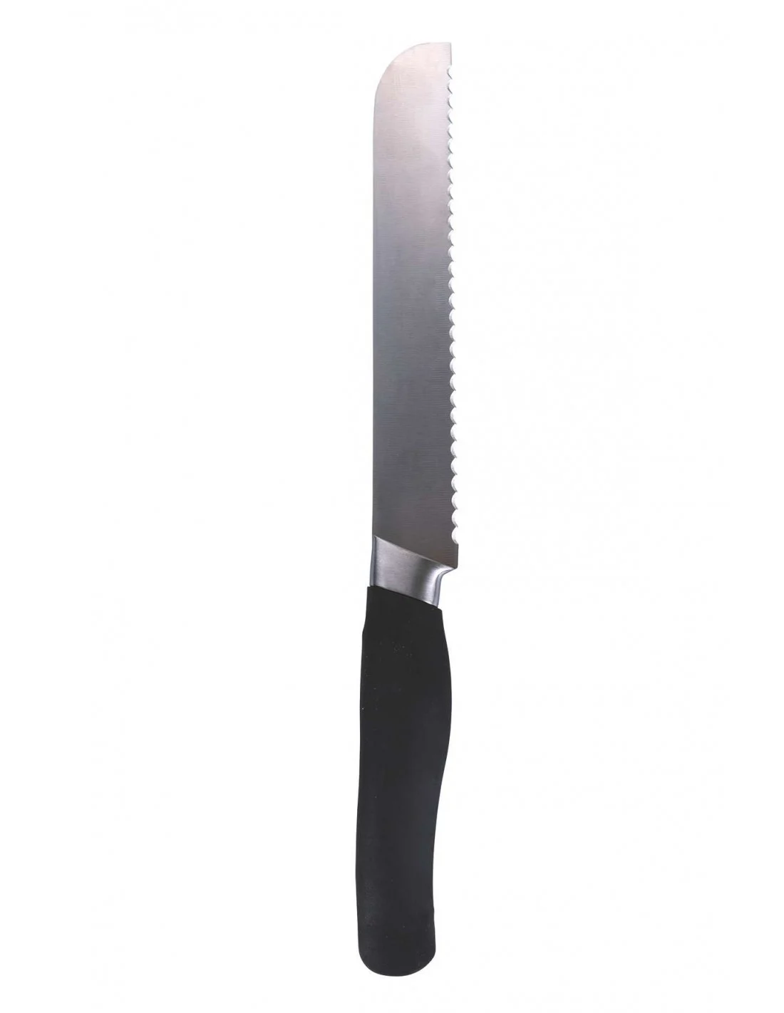 COLTELLO PANE LAMA 20.5CM ACCIAO INOX MANICO NERO