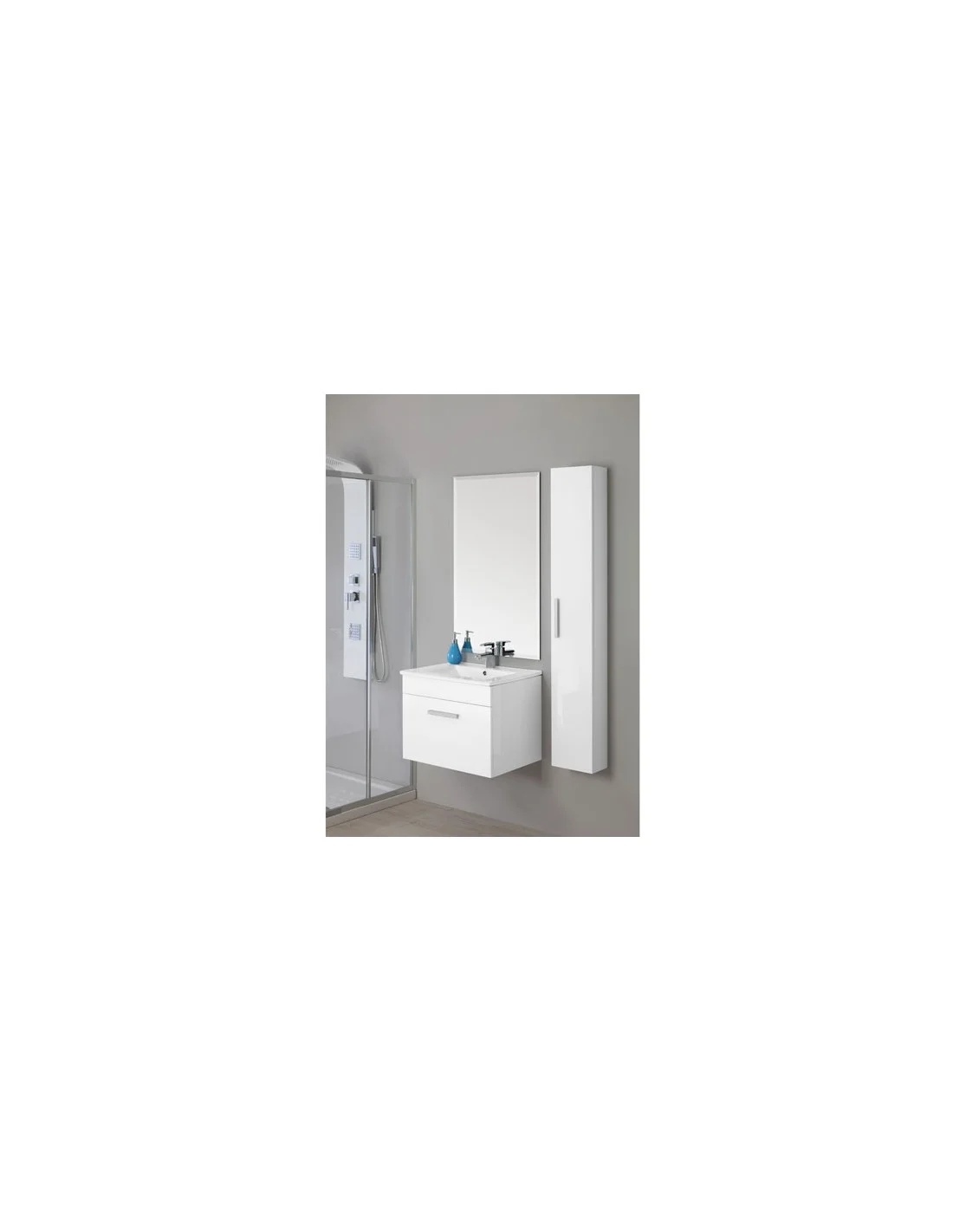 COMPOSIZIONE BAGNO SOSPESA IN NOBILITATO MELAMINICO