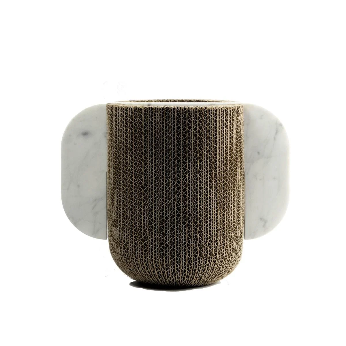 Vaso in Cartone e Marmo CONFINANTI Grande