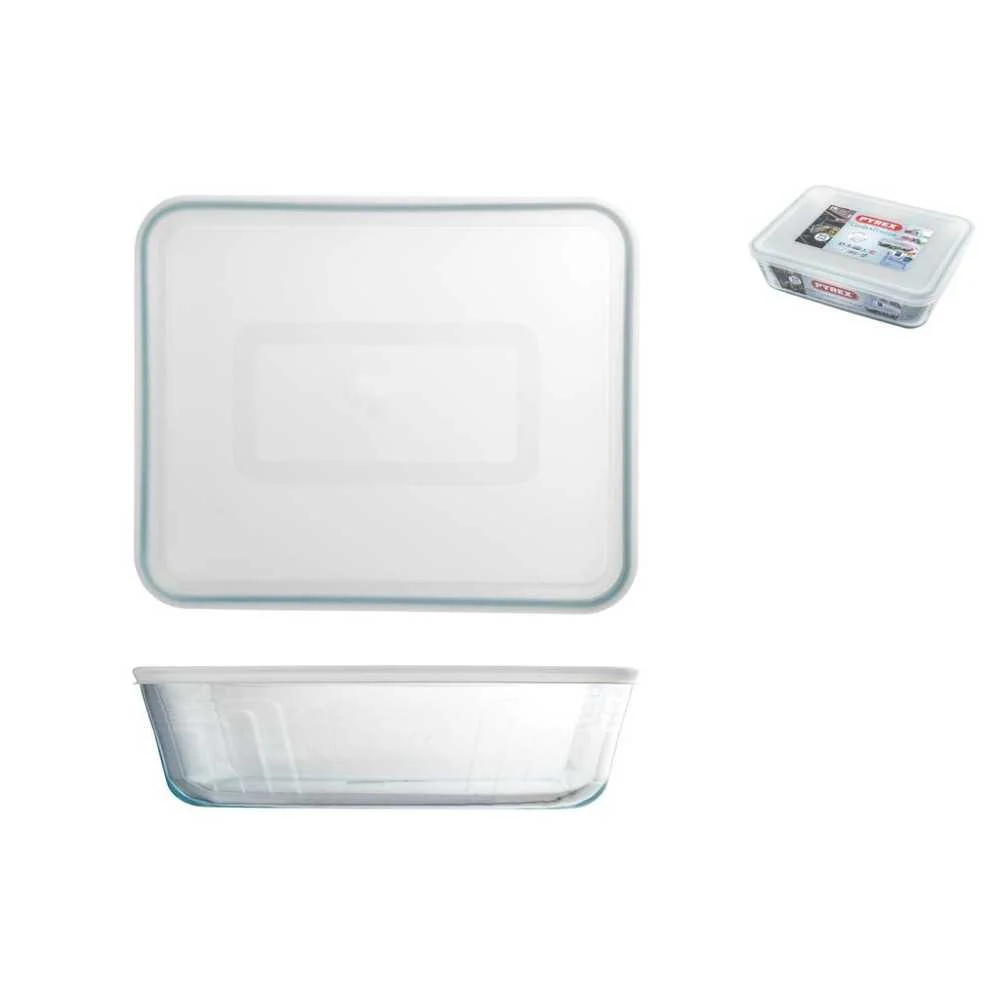 Contenitore Rettangolare Cook&Freeze con Coperchio lt.0,8