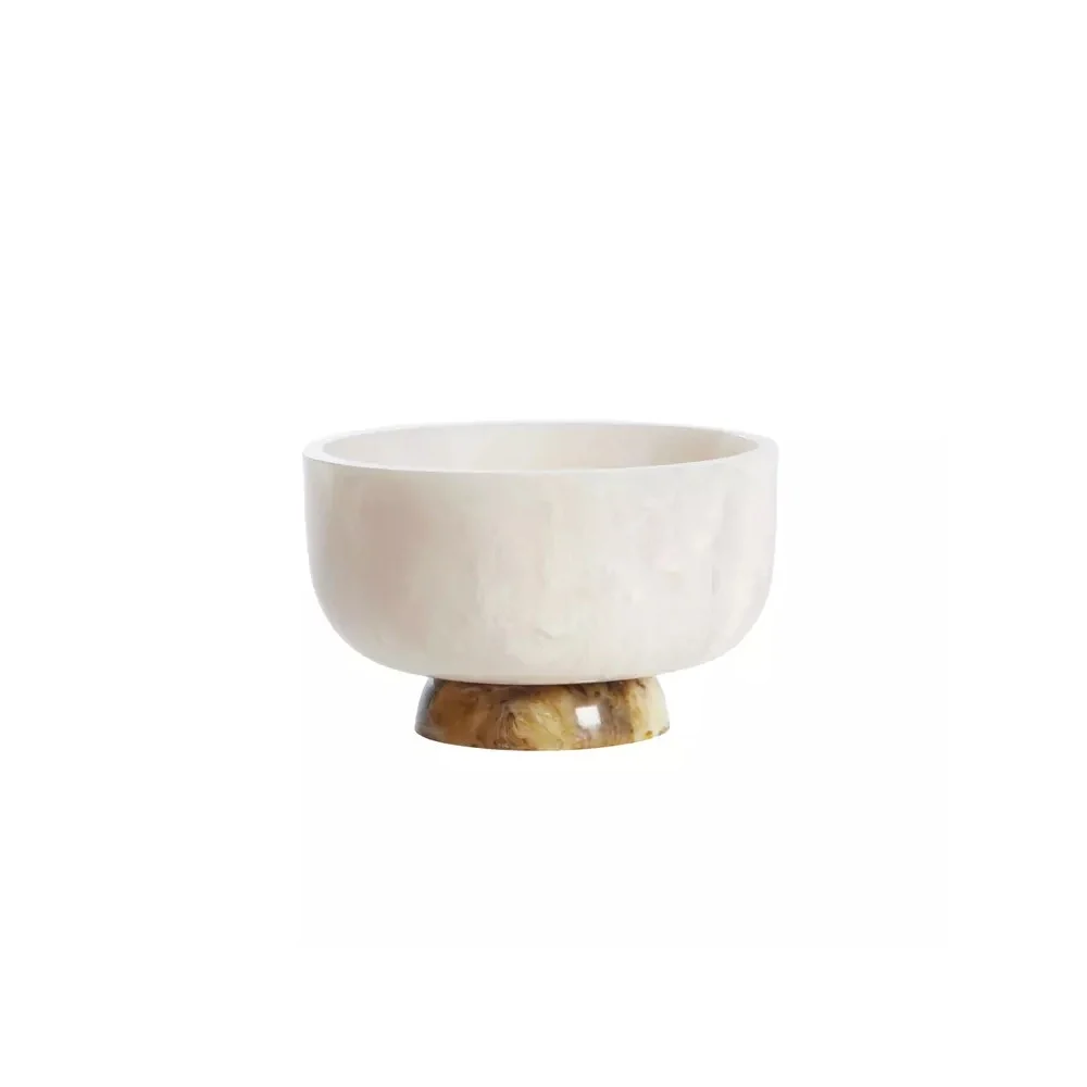 Coppa "Lewotobi" 28x17 cm creambrown
