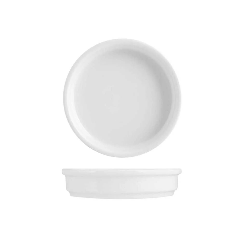 Coppetta Crema Catalana in Porcellana Bianca 12,5x3 cm
