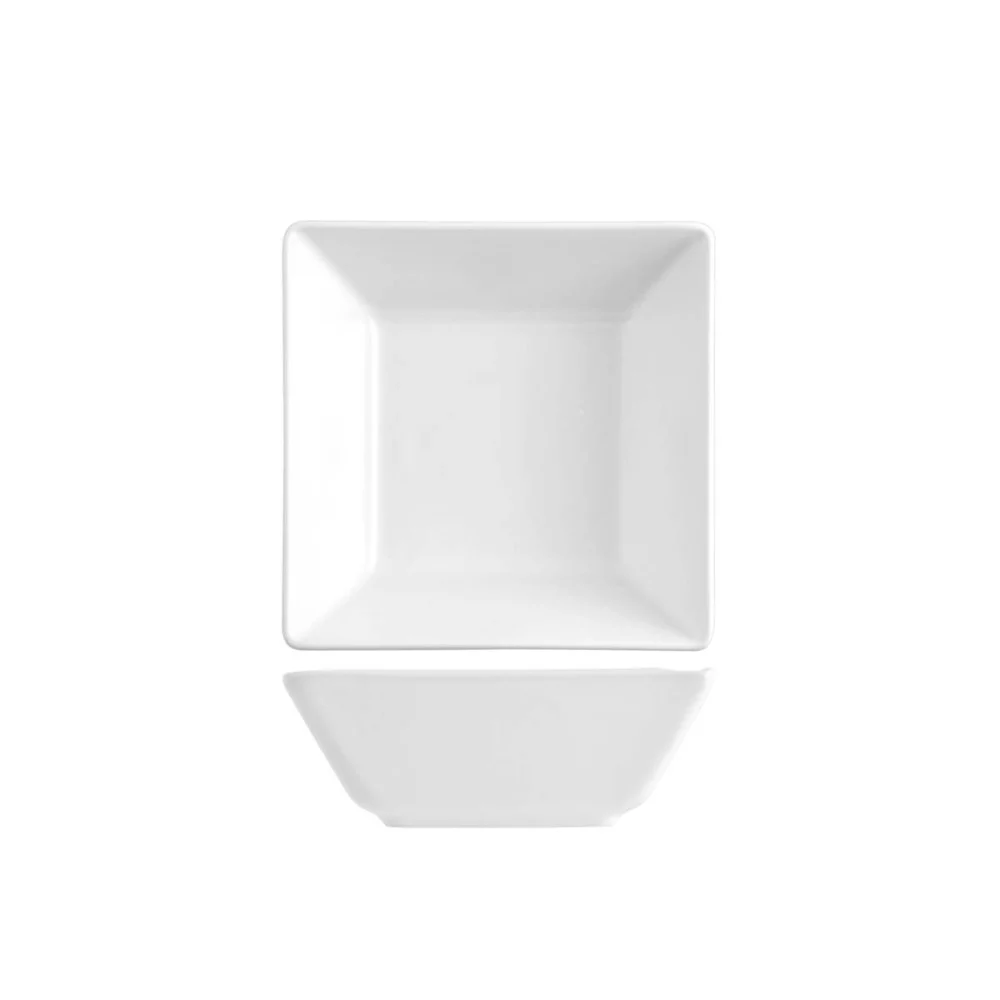 Coppetta Quadrata Osaka in Stoneware 13x13 cm – Bianco