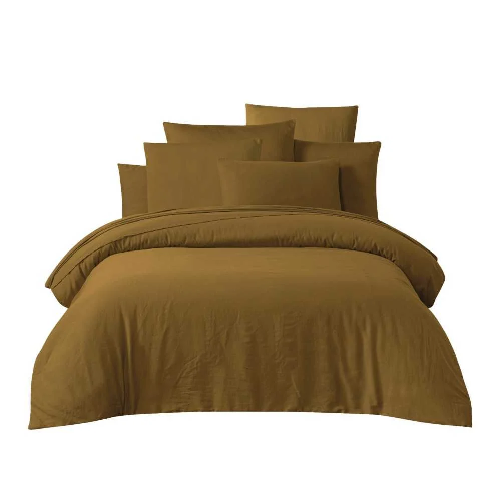 Copripiumino matrimoniale 240x220 in raso di cotone – Oro Gold