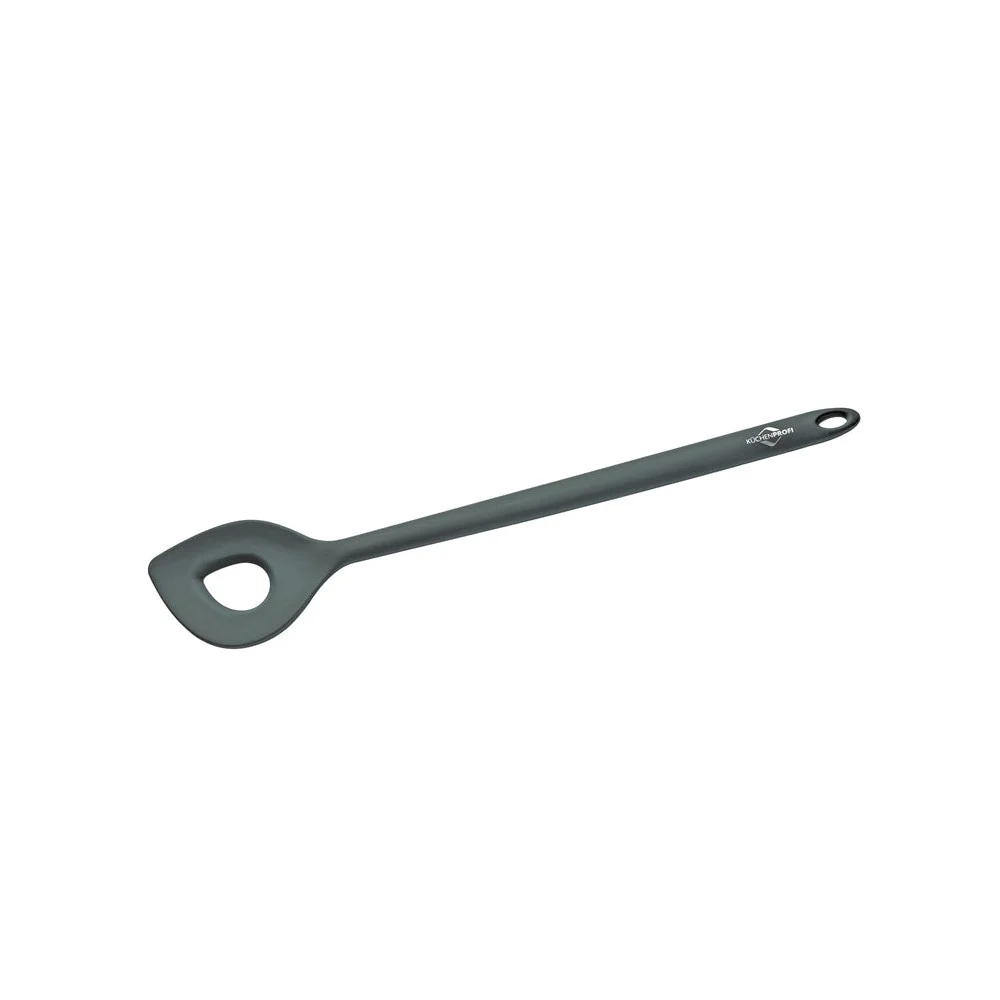 Cucchiaio a Punta "Trend" 5,5x31,5 cm, Silicone Resistente al Calore, Grigio
