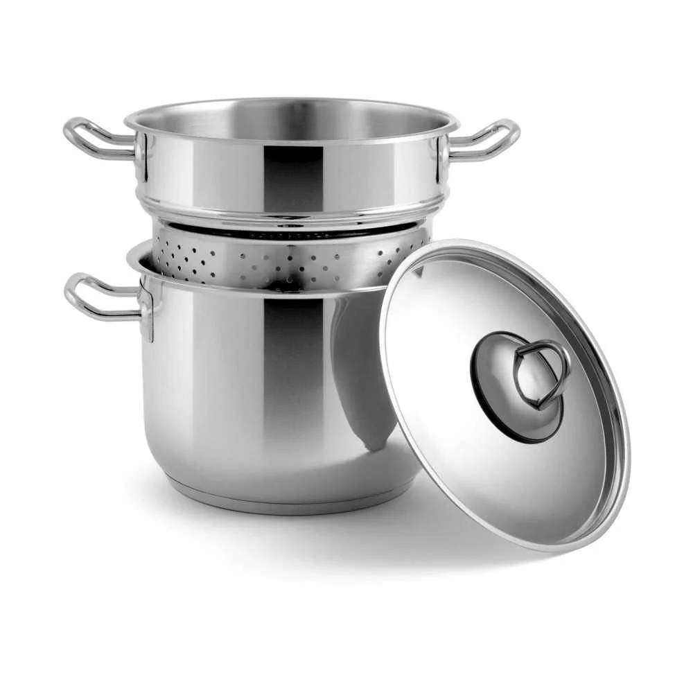 Cuocipasta Inoxpran Ø24 cm con Fondo a Induzione