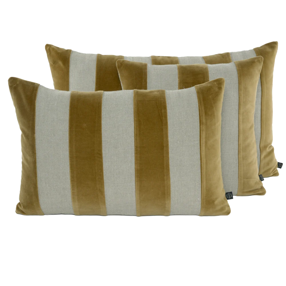 Cuscino Giallo Ocra Brisbane 45x45 – Calore Naturale