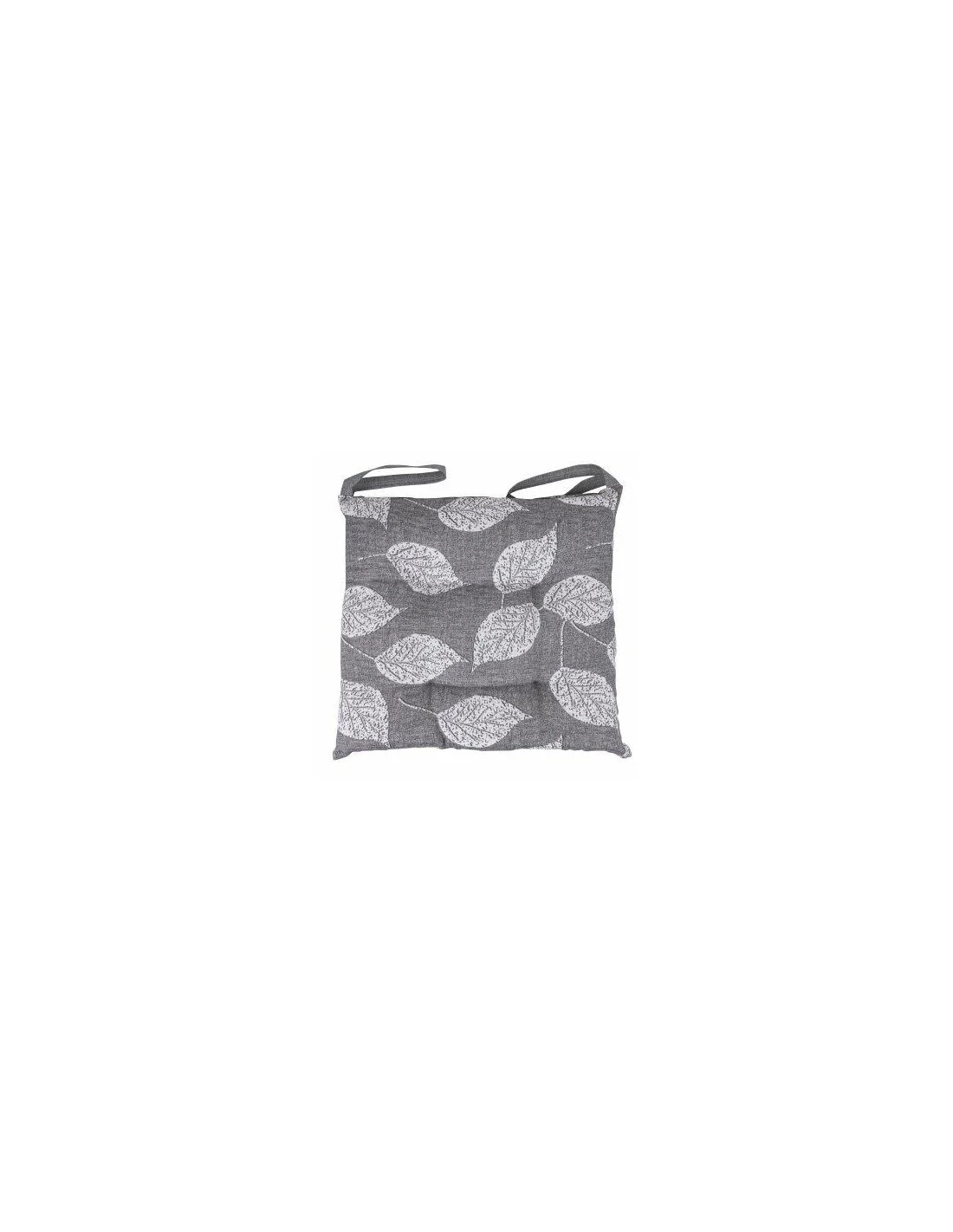 CUSCINO SEDIA LONETA 40X40 CON LACCI GRIGIO CHIARO