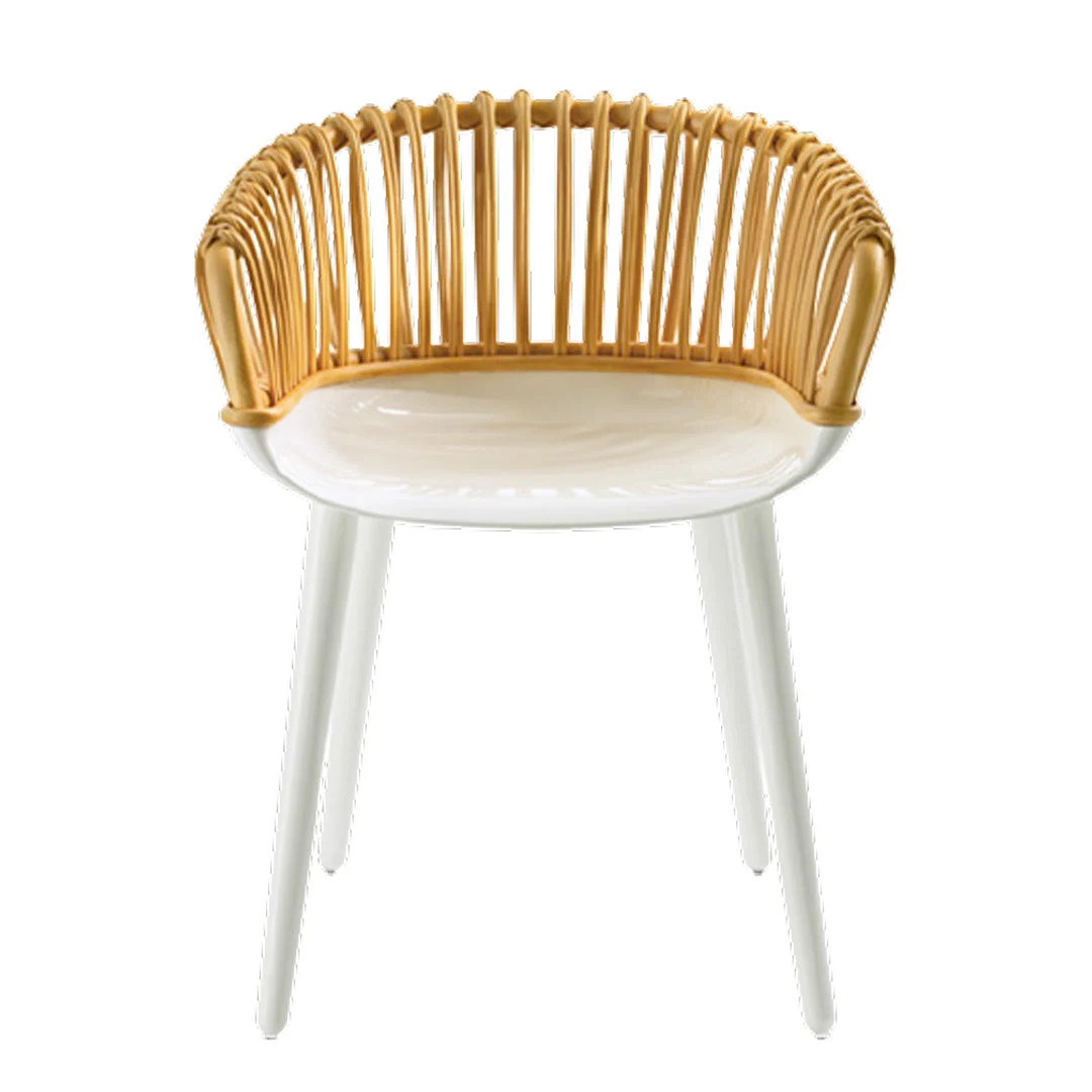 Sedia con Braccioli in Vimini CYBORG CLUB di Marcel Wanders per Magis