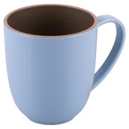 Tazza con manico in plastica, marrone, Sibilla