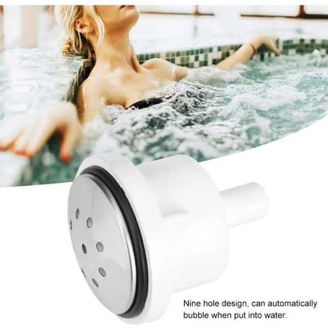 Getto massaggiante per vasca idromassaggio – 9 getti d'aria in plastica resistente, accessorio di ricambio compatibile con tutte le vasche idromassaggio.