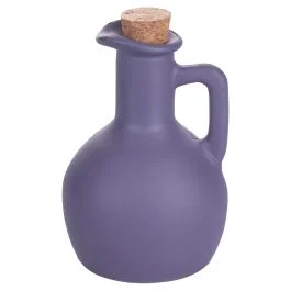 Anfora mini oliera 180 ml in vetro, tappo in sughero, Drama Queen