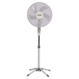 Ventilatore a piantana 5 pale Ø 40 cm 50 W, bianco, Kooper