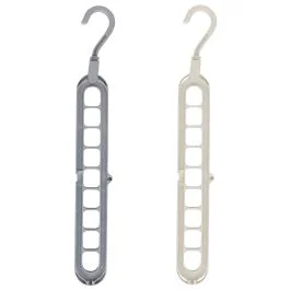 Set 2 grucce, doppio posizionamento orizzontale/verticale, per 9 stampelle, Sìordine