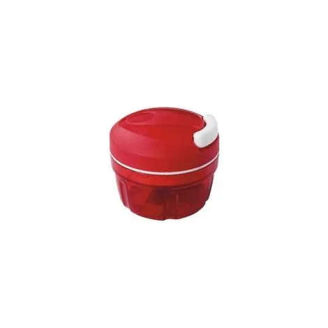 Contenitore Tupperware Chef Turbo-Chef rosso, compatibile con il trita cipolle D158 e l'affettatrice per cipolle Speedy Boy (novità 2025).
