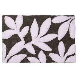 Tappeto bagno nero 50x80 cm in poliestere, Essence