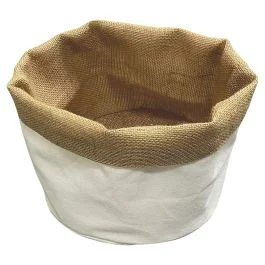 Sacchetto pane in cotone e poliestere, 20x18 cm crema, Natural