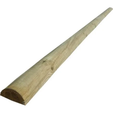 Mezzo palo tondo legno euro pino impregnato cm8 h.cm 250 (2 pezzi) Domus