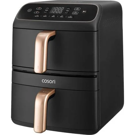 d8c4171a5222b4948e245ca8277672f2cb9cea20.webp Friggitrice senza olio COSORI - Turbo Tower Pro Smart Compact - Capacità 8,6L - 5 programmi - 2630W - Nero