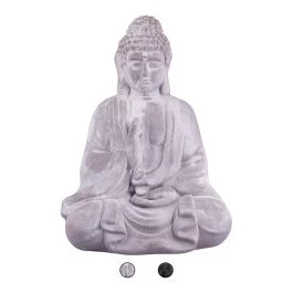 Buddha decorativo posizione del loto in poliresina 35,7x26x47,5 cm, Esté
