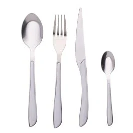 Set 24 posate in acciaio inox, Louvre Bianco
