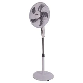Ventilatore a piantana 5 pale Ø 40cm 50W, bianco, Kooper