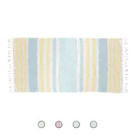 Telo mare 100% cotone con frange 90x180 cm, Otranto