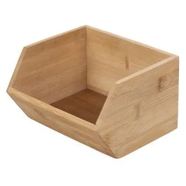 Organizer cucina in bambù impilabile, 17x15,5x11 cm, SìChef