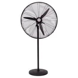 Ventilatore industriale a piantana 3 pale Ø75cm, 3 velocità, nero, Kooper