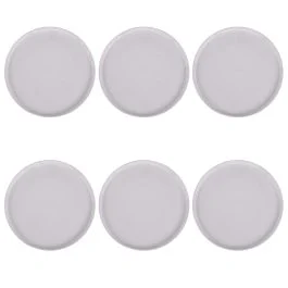 Set 6 piatti frutta in new bone China, bianco, Delice