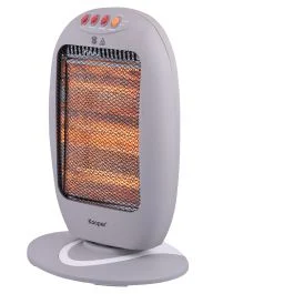 Stufa elettrica 3 elementi riscaldanti 1200 W, grigio e bianco, Kooper