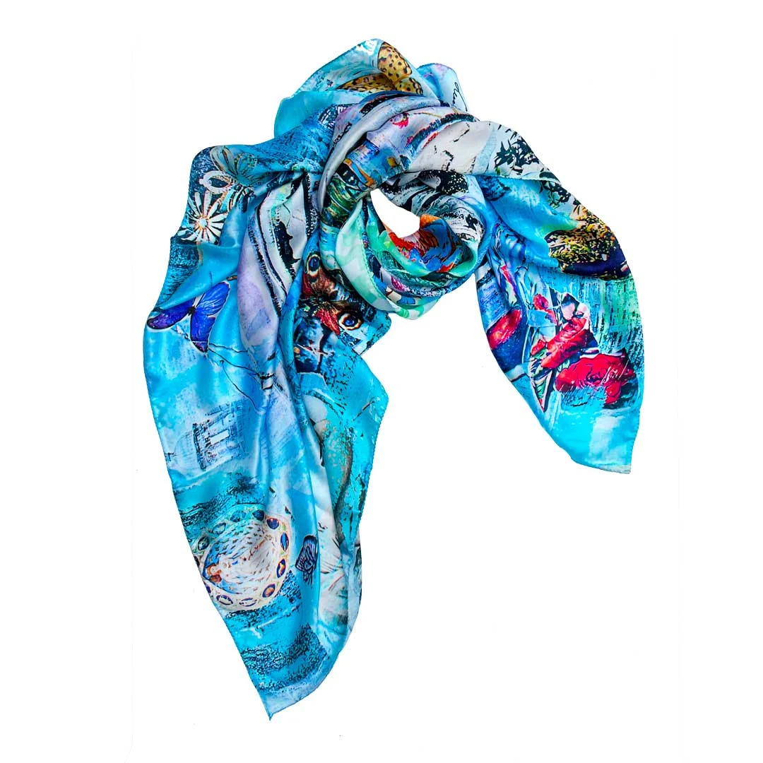 Foulard in Seta DEFENDER di Ludmilla Radchenko