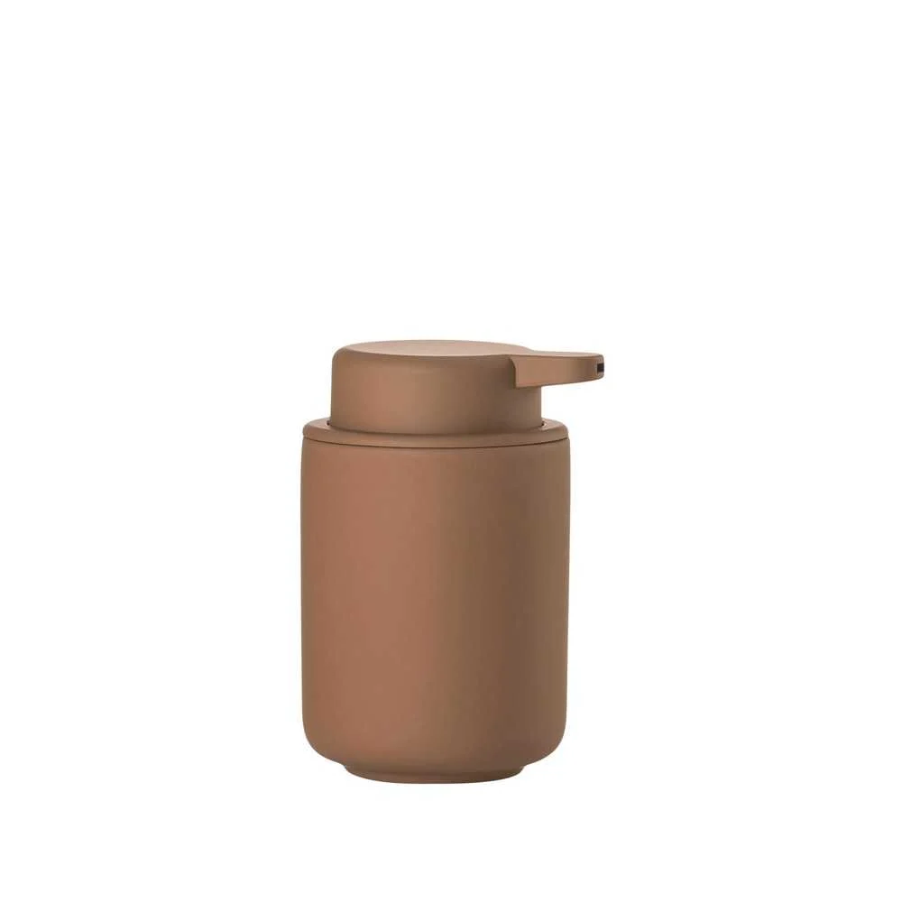 Dispenser Sapone Ume Terracotta Ø8.3xH12.8 cm – Calore Naturale per il Bagno