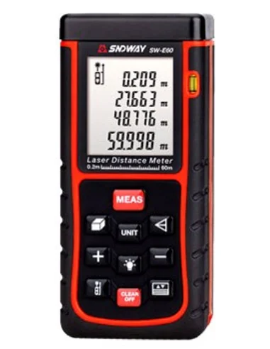 Distanziometro laser multifunzione 60mt.