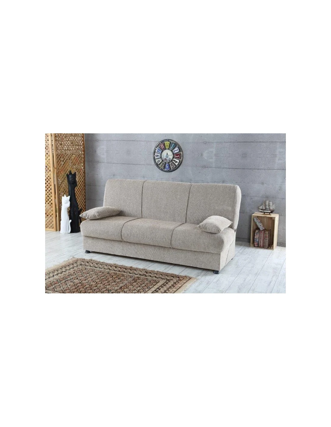 DIVANO LETTO 3 POSTI BEIGE