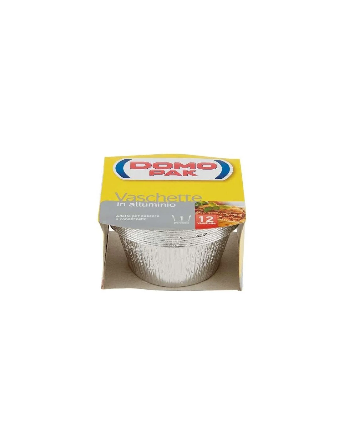 DOMOPAK - VASCHETTE 1 PORZIONE 12 PZ
