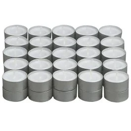 Set 50 T-light, bianco, Sibilla
