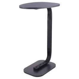 Tavolino laterale d'appoggio l, 37x27x57,5 cm, nero, Sibilla