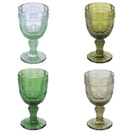Set 4 calici 265 ml in vetro, Syrah Greenery