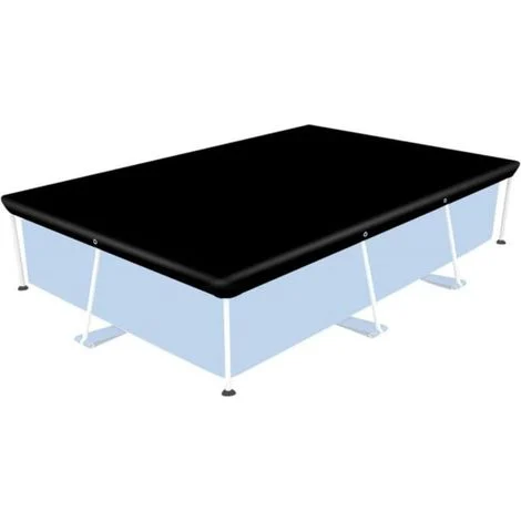 Telo di protezione per piscina rettangolare 400 x 211 cm, copertura invernale.