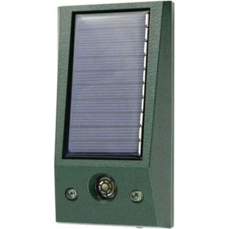 Dispositivo repellente a ultrasuoni per esterni, efficace contro cani, topi, uccelli, gatti, scarafaggi e insetti dotato di luce rossa lampeggiante ad energia solare per dissuadere i lupi.