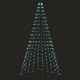 Mantello 308 miniled, bianco freddo, uso esterno, h. 220 cm, Santa's House